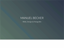 Tablet Screenshot of manuelbecker.net